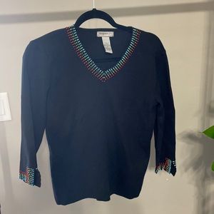Beaded Vintage Sweater